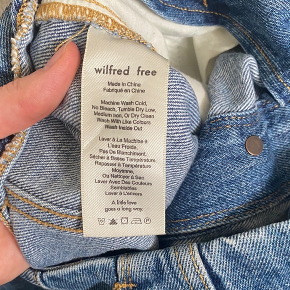 Wilfred Blue Denim Mini Skirt - Picture 4 of 4